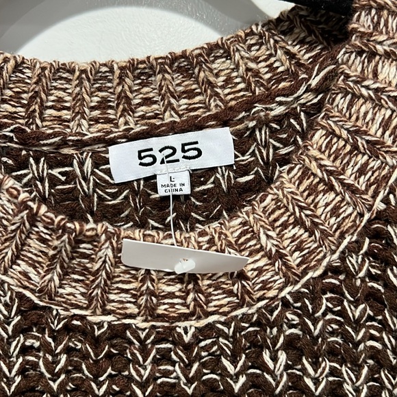 525 America NWT Marlee Pullover Crewneck Balloon Sleeve Sweater Large - Picture 4 of 6